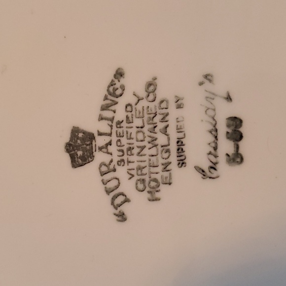 Vintage service plate duraline supervitrified grindley hotelware England - Picture 5 of 5